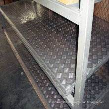 Plancher en aluminium à cinq plaques à damiers 1100 H14